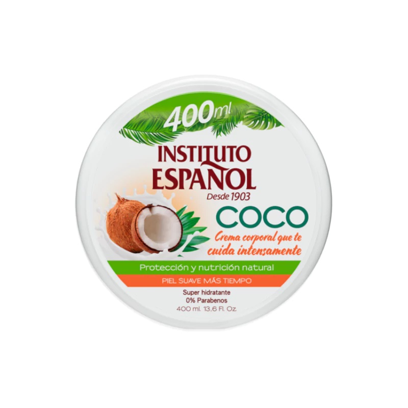 کرم-مرطوب-کننده-کاسه-ای-اسپانول-مدل-COCO-حاوی-روغن-نارگیل کرم مرطوب کننده انستیتو اسپانول Instituto Espanol نارگیل حجم 400 میل - Image 1